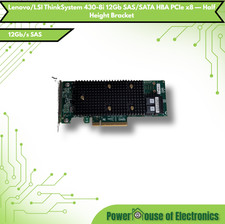 Lenovo/LSI ThinkSystem 430-8i 12Gb SAS/SATA HBA PCIe x8 — Half Height Bracket picture