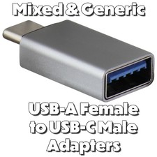 Mixed & Generic USB 3.0 Female to USB-C Male Adapters - Mixed Style / 1 Adapter picture
