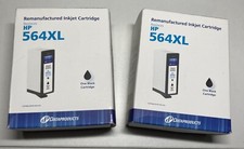 2X NEW Dataproducts Black XL High Yield Ink Cartridges Compatible HP 564XL picture