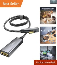 WARRKY Video Capture Card with 100W Power Delivery & Right-Angle USB-C | 1080P 6 picture