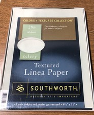 Southworth Textured Linea Paper +Textures Color - Celery 60 Sheets 8 1/2 x 11 picture