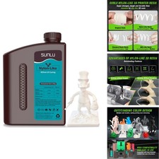 SUNLU 3D Printer Resin 2KG, Strong Durable Nylon Like 3D Resin LCD DLP SLA picture