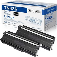 TN436 Toner Cartridges Black 2-Piece Compatible With Brother Printer Alinbehbs picture