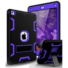 Military Shockproof Heavy Duty Rubber Hybrid Stand Case Cover For Apple iPad ALL picture