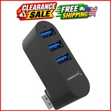 3-Port Aluminum Mini USB 3.0 Hub, Rotatable HB-R3MB picture