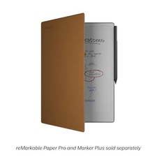 REMARKABLE PAPER PRO PREMIUM LEATHER BOOK FOLIO CASE - BROWN-M | PREMIUM - M picture