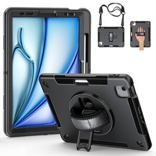 Junfire Shockproof Rugged Protective Case for iPad Air 6th Generation Black picture
