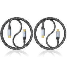 Zeronteck USB C Cable [2-Pack 3FT], USB C 3.2 Gen 2 Cable 20Gbps High Speed Data picture