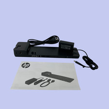 HP UltraSlim 4x USB 3.0 Docking Station D9Y32AA Dock with 65W Adapter #8723 picture