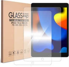 5-Pack HD Clear Tempered Glass Screen Protector For iPad 10.2 7th 8th 9th Gen picture