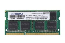 Axiom 4GB PC3-10600 DDR3-1333MHz Laptop Memory P/N: 51264Y11D313811 Tested picture