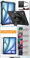 Premium Leather Folding Stand Folio Cover for iPad 13 inch case M3 2025 picture