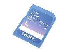 SanDisk Creator Memory Flash Card Secure Digital (SD) 1000 SDSDXEP-1T00-GNCIS picture