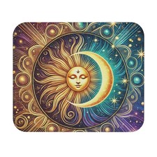 Astrology Moon Phase Mouse Pad, Celestial Desk Accessory, Lunar Gift, Boho Pad picture