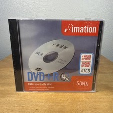 Imation 4.7GB DVD+RW (5-Pack) NEW OLD STOCK NOS SEALED DVD rewritable discs picture