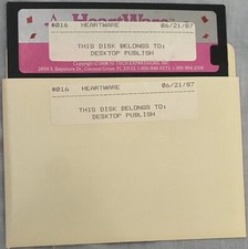Heartware Note Maker 1986 Commodore 64/128 Atari 400/800/1200 Floppy 5 1/4” Disk picture