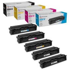 LD Compatible Canon 054H High Capacity Toner: 2 Black 1 Cyan 1 Magenta 1 Yellow picture