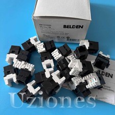 24PCS For Belden AX101321 Category6A 8Position KeyConnect RJ45 Jack Module Black picture