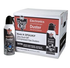 Falcon Safety Dust Off L Compressed Gas 10 Oz 12 Pack Keyboards & Electronics picture