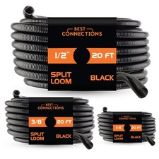 3-Pack Assorted Split Wire Loom Tubing 1/4