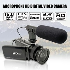 1pc DV100 HD 1080P Digital Video Camera, External Microphone Camera 16 Million picture