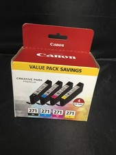 Authentic Canon CLI-271 B/C/M/Y 4 Pack Ink Cartridges BRAND NEW picture