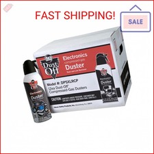 Falcon Safety Dust Off DPSXLRCP Compressed Gas, 10 Oz, Pack of 12 picture