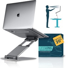 Ergonomic Laptop Stand For Desk, Adjustable Height Up To 20, Laptop Riser picture