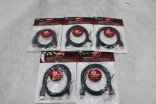 LOT OF 5 New 10 Ft High Speed USB 2.0 A Male to A Female Exstension Cable picture