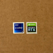 Intel Core i9 11 12 Gen & Nvidia RTX Sticker Label  Decal picture