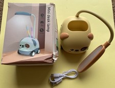 LED Desk Lamp for Kids Mini Dog Night Light Cute Foldable USB Pencil Holder picture