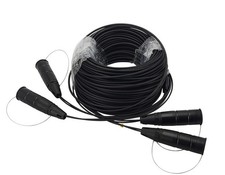 Armored Fiber Optic Cable LC to LC 12 Strands Single Mode with Protective Cap picture
