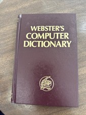 Webster’s Computer Dictionary (1992) Hardcover Vintage U55 picture