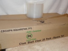 Clear Round ClamShell CD/DVD Case Lot 200 picture