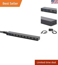 10-Port USB Hub - Achieve 5Gbps Transfer Speeds with Slim & Portable Design picture