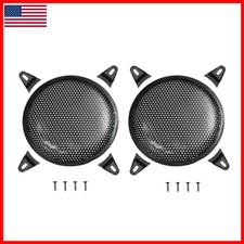 SYCZIOHU 2 Pcs 10 Inch Steel Mesh Round Subwoofer Grill with 4 Clamps Car Audio picture