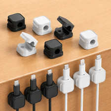  Magnetic Cable Clips & Cord Holder, Under Desk Cable Management Lot picture