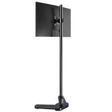 Single Tall Monitor Mount, Extra Long Computer Stand with 47 inch Pole, Floor... picture
