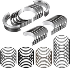 Main Rod Bearings & Piston Rings Kit Compatible with Chevy Silverado Tahoe Subur picture