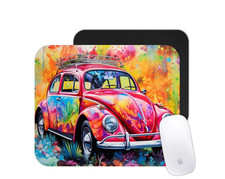 Classic Beetle Mouse Pad – Vintage Car Desk Mat Auto Themed Decor picture