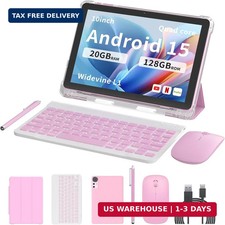 10 Inch Android 15 Tablet 20GB RAM 128GB ROM 5G WiFi 6 Octa Core Keyboard Pc picture