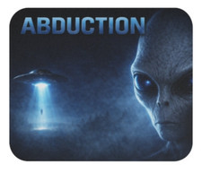 Alien Abduction Mouse Pad 9”x8” | UFO Paranormal Sci-Fi Desk Mat | Extraterrestr picture