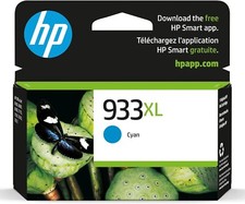 HP 933XL Cyan Ink CN054AN140 Cartridge EXP 01/2022 picture