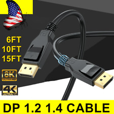 DisplayPort 1.4 8K HDR 60HZ Cable,Display port to DP 1.2 Cable 4k cord 6/10/15ft picture