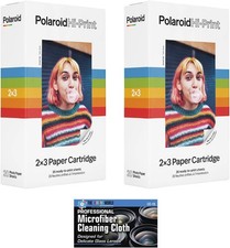 Polaroid Hi-Print 2x3in Paper Cartridges 2Pack 40Sheets w MicroFiber Cloth picture