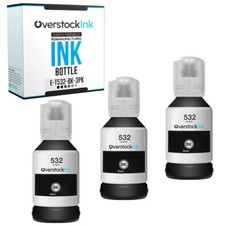 3Pack Compatible OSI T532 Ink Bottle Black for Epson Workforce ST-M1000 ST-M3000 picture