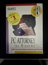 Vintage 1994 Swift Platinum PC Attorney for Windows Sealed NEW Rare Item Big Box picture