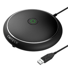 CMTECK Conference USB Microphone, Computer Desktop Mic with Mute Function, Omnid picture