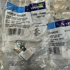 Leviton  QuickPort Connect6-Conductors white 41106-RW6 picture