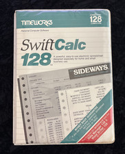 SwiftCalc 128 with Sideways | Timeworks 1983 | Commodore | Untested picture